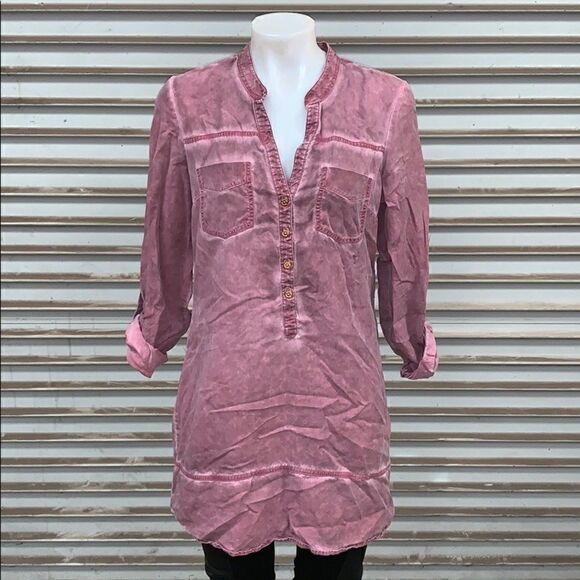 G by Guess tunic style top with roll up sleeve - Picture 3 of 7